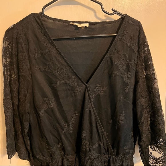 Black Lace Romper - Picture 3 of 6